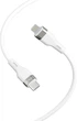 Кабель Make Type-C to Lightning 30W 1 м Silicone White (MCB-LS1WH) - изображение 3