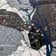 Многослойная деревянная карта Киева с детализацией районов, улиц, метро нордик размер 200x210 см - изображение 5