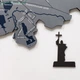 Многослойная деревянная карта Киева с детализацией районов, улиц, метро нордик размер 120x121 см - изображение 9