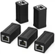 Перехідник RJ45 BENFEI мама-мама Cat7 Cat6 Cat5e Cat5 для з'єднання та подовження Ethernet LAN кабелю 10 Гбіт/с, 5 шт. - зображення 1