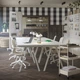 Візок на колесах, бежевий, 50,5x30x83 см IKEA NISSAFORS 405.858.01 - изображение 4