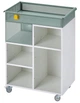 Візок-тумба, білий/сіро-зелений, 54x33 см IKEA ÖVNING 005.170.03 - изображение 1