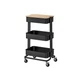Візок з кришкою, чорний, 35x45x77 см IKEA RÅSKOG / NORRÅVA 795.807.51 - изображение 1