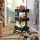 Візок на колесах, чорний, 35x45x77 см IKEA RÅSKOG 405.821.81 - изображение 4