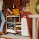 Візок на колесах білий, 50,5x30x83 см IKEA NISSAFORS 404.657.33 - изображение 8