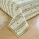 Покрывало Hodo класса А стеганое из хлопка вафельного плетения в клетку, 230x250 см, цвет куркума - изображение 6