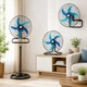 Вентилятор 3 в 1 Alfarid Fan 18" 60 Вт напольный/настольный/настенный, 3 скорости, черный - изображение 1