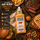 Соус барбекю Kühne Made For Meat Chipotle Burger Style 235 мл для бургерів мяса сендвічів картоплі закусок і маринаду - зображення 3