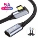 Угловой USB Type-C удлинитель 90° USB 3.1 Gen2, 100W PD, 10 Гбит/с, 4K 60Hz, Type-C папа – Type-C мама - изображение 4