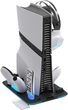 Охолоджуюча зарядна підставка YAXO ICE STORM NE do PS5 Pro/PS5 Slim Techno Black (YGISNECCS01B) - зображення 10