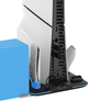 Охолоджуюча зарядна підставка YAXO ICE STORM NE do PS5 Pro/PS5 Slim Techno Black (YGISNECCS01B) - зображення 11