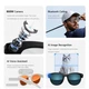 Смарт-окуляри Smart AI Glasses M88S з фото та відеозйомкою 8MP-камера + 2 комплекта додаткових лінз - изображение 6