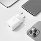 Зарядний пристрій Baseus Super Silicone PD Charger 20W 1x USB Type-C Білий (CCSUP-B02) - зображення 9