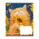 Зошит шкільний 1Вересня Sunny cat А5 18 аркушів клітинка (768771) - зображення 5