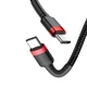 Кабель Baseus Cafule USB Cable Type-C-Type-C 3A 1m Red+Black - зображення 2