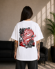 Женская оверсайз футболка Dragon L белая - изображение 1