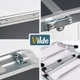 Стіл туристичний Vilde 489399 розкладний 2в1 60 x 40 x 26/52 см Графітовий (5900670121638) - зображення 6