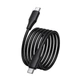 Кабель HOCO X124 Bien 60W silicone charging data cable C to C Black - зображення 4