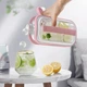 Силиконовая форма для льда на 17 шариков ICE CUBE TRAY Переносная бутылка для льда Розовая - изображение 1