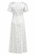 Сукня міді в квітковий принт DR019 2605347422110 L/XL Молочний - зображення 5