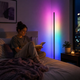 Напольный угловой RGB LED торшер со светодиодной подсветкой, пультом управления, режимами освещения и лампа для комнаты - изображение 3