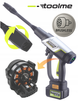 Акумуляторна мийка високого тиску Toolme TM280 PRO BRUSHLESS 450 Вт з алюмінієвою помпою, 2 АКБ 21В, піногенератор - зображення 2