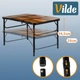 Стіл туристичний Vilde 489402 розкладний 2в1 90 x 60 x 25/54,5 см Коричневий (5900670121669) - зображення 8
