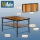 Стіл туристичний Vilde 489402 розкладний 2в1 90 x 60 x 25/54,5 см Коричневий (5900670121669) - зображення 9