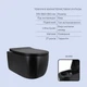 Комплект инсталляции с подвесным унитазом Qtap Taurus Ultra Quiet + Standard, с черной матовой круглой панелью смыва, - изображение 3
