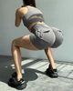 Спортивні жіночі короткі шорти pocket з кишенями PUSH UP (ефект пуш-ап) для фітнесу та pole dance M Графіт (XT040000M) - зображення 6