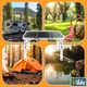 Стіл туристичний Vilde 489403 розкладний 2в1 90 x 60 x 26/54 см Графітовий (5900670121676) - зображення 13