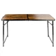 Стіл туристичний Vilde 489404 розкладний 3в1 120 x 60 x 54/62/70 см Коричневий (5900670121683) - зображення 2
