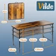 Стіл туристичний Vilde 489404 розкладний 3в1 120 x 60 x 54/62/70 см Коричневий (5900670121683) - зображення 9