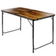 Стіл туристичний Vilde 489404 розкладний 3в1 120 x 60 x 54/62/70 см Коричневий (5900670121683) - зображення 4
