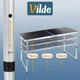 Стіл туристичний Vilde 489405 розкладний 3в1 120 x 60 x 54/62/70 см Графітовий (5900670121690) - зображення 8