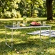 Стіл туристичний Vilde 489405 розкладний 3в1 120 x 60 x 54/62/70 см Графітовий (5900670121690) - зображення 10