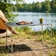 Стіл туристичний Vilde 489405 розкладний 3в1 120 x 60 x 54/62/70 см Графітовий (5900670121690) - зображення 12