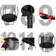 Садовий батут PREMIUM BLACK PLUS JUST FUN 10 футів - 305 см - изображение 4