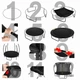 Батут PREMIUM BLACK PLUS Just Fun Garden 12 футів 374 см - изображение 3