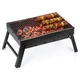 Grill węglowy Vilde 489379 składany przenośny w walizce 51 x 30 x 23 cm (5900670121300) - obraz 3
