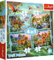 Zestaw puzzle Trefl 4 w 1 Wyjatkowe dinozaury 35-48-54-70 elementów (5900511346091) - obraz 1