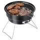Grill węglowy Vilde 489380 składany przenośny stalowy 28 x 26 x 22 cm (5900670121317) - obraz 3