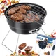 Grill węglowy Vilde 489380 składany przenośny stalowy 28 x 26 x 22 cm (5900670121317) - obraz 6