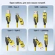 Кабель XON SmartCable Type-C/Type-A - Type-C/Lightning PD 65W 1.5м MultiLink (SC5ACL6W1Y 4593) Желтый - изображение 2