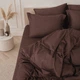 Комплект постельного белья Mirson Семейный 2 x 143 x 210 см Satin Premium 0210 Cacao Active (2200013489481) - изображение 3