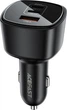 Автомобильное зарядное устройство для Acefast B18 200 Вт, два USB Type-C и USB-A Black (6974316285953) - изображение 4