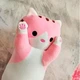 Игрушка плюшевая Розовый кот Батон 50 см для детей, Мягкая детская подушка обнимашка антистресс для дома и сна - изображение 4
