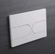 Панель змиву KOER KT-0604-03 240x160x10mm пластикова, кнопка закруглена (колір білий) (KR5322) - изображение 3