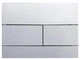 Панель змиву KOER KT-0603-01 240x160x10mm пластикова, кнопка лінійна (колір хром) (KR5319) - изображение 3