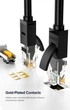 Сетевой кабель Ugreen NW102 Cat 6 U/UTP Lan Flat Cable 15 м Black (UGR-50180) - изображение 2